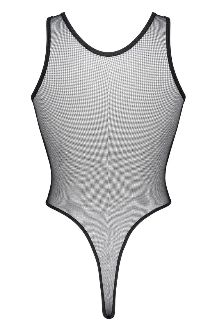 schwarzer Body ouvert LXAbril001 - XXL
