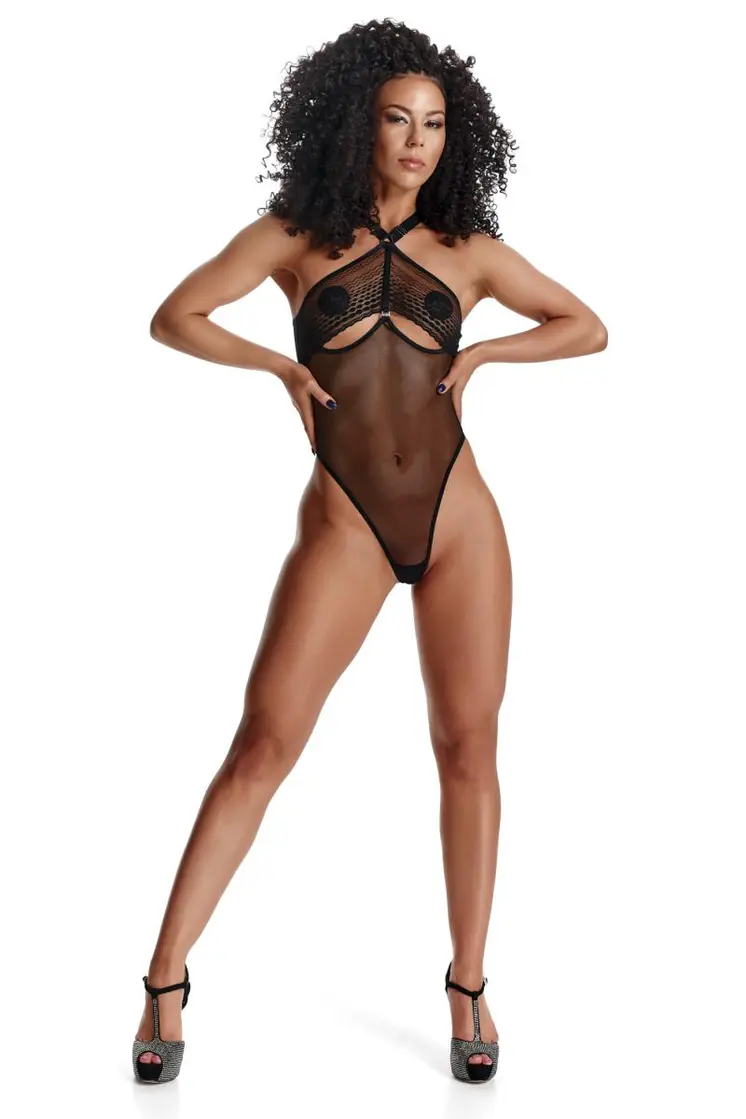 schwarzer Body LXJimena001 - XXL