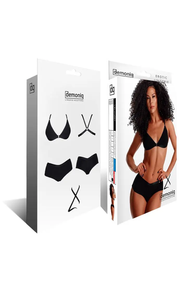 schwarzes Set LXLuna001 - XXL