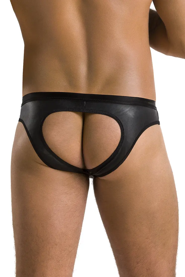schwarzer Männer Slip ouvert 041 - 2XL/3XL