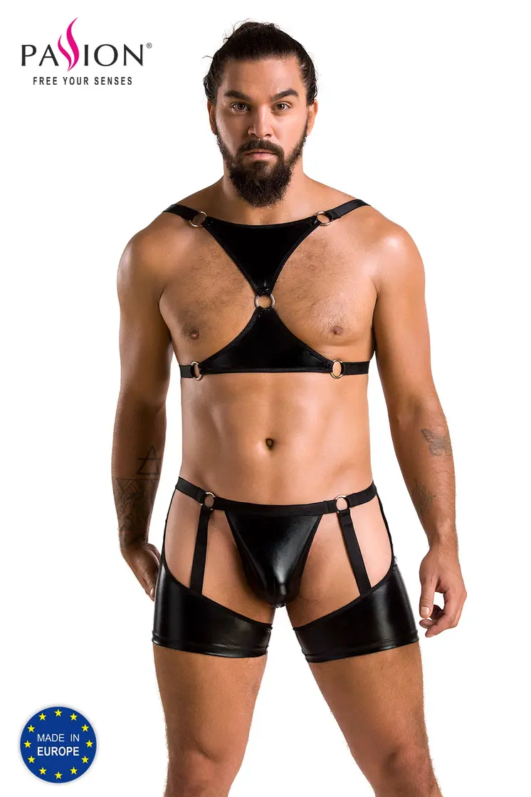 2-teilgies Herren Set 047 schwarz - 2XL/3XL