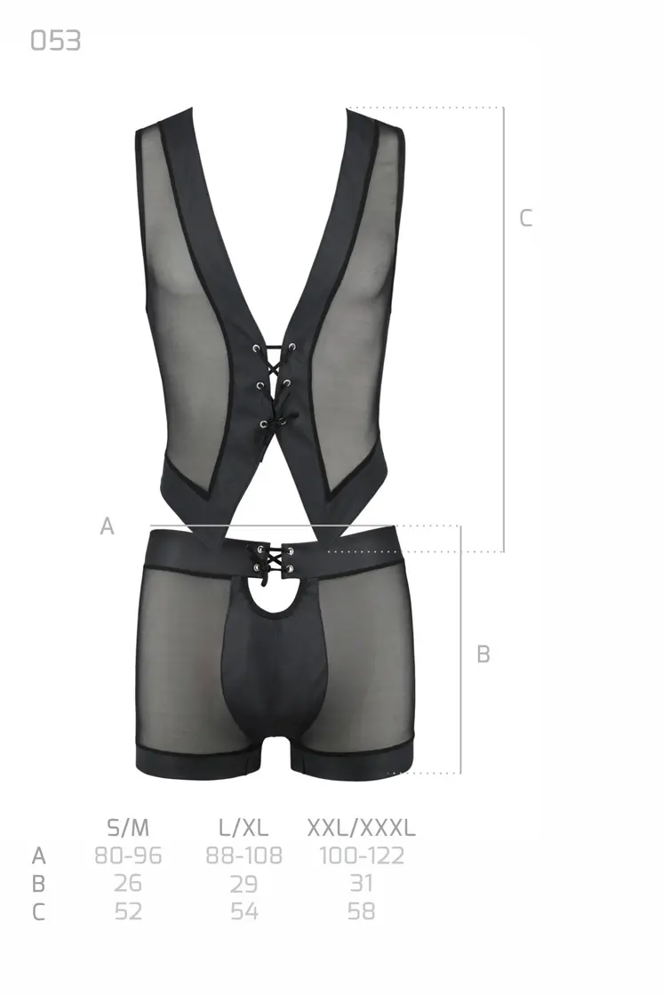 schwarzes Set 053 - 2XL/3XL