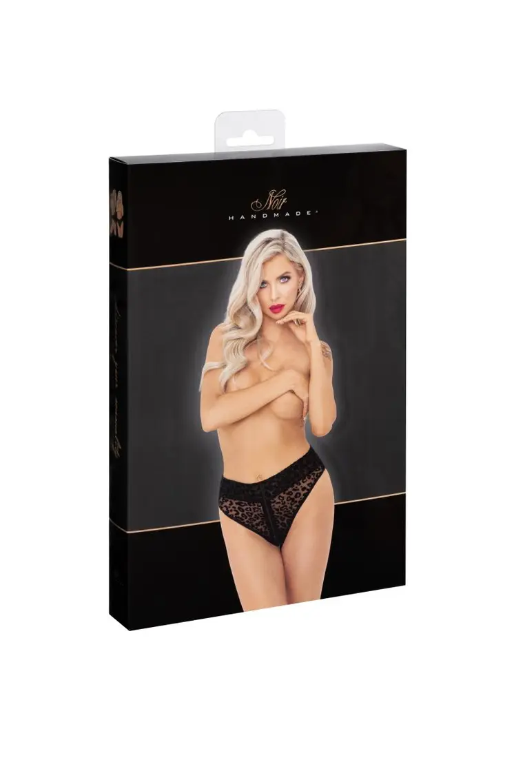F290 Panty aus Leopardenflock - 3XL