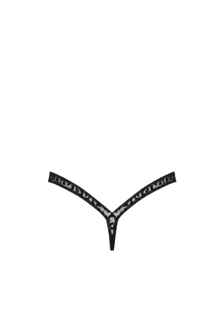 P011 String aus Leopardenflock - 3XL
