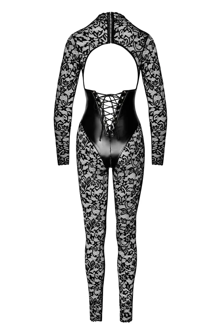 F299 Bodystocking mit Unterbrust-Corsage - 3XL