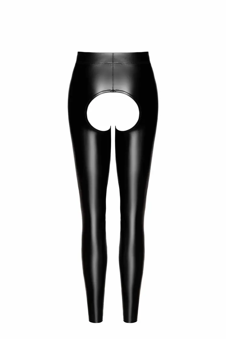 F304 Wetlook Leggings ouvert - 3XL