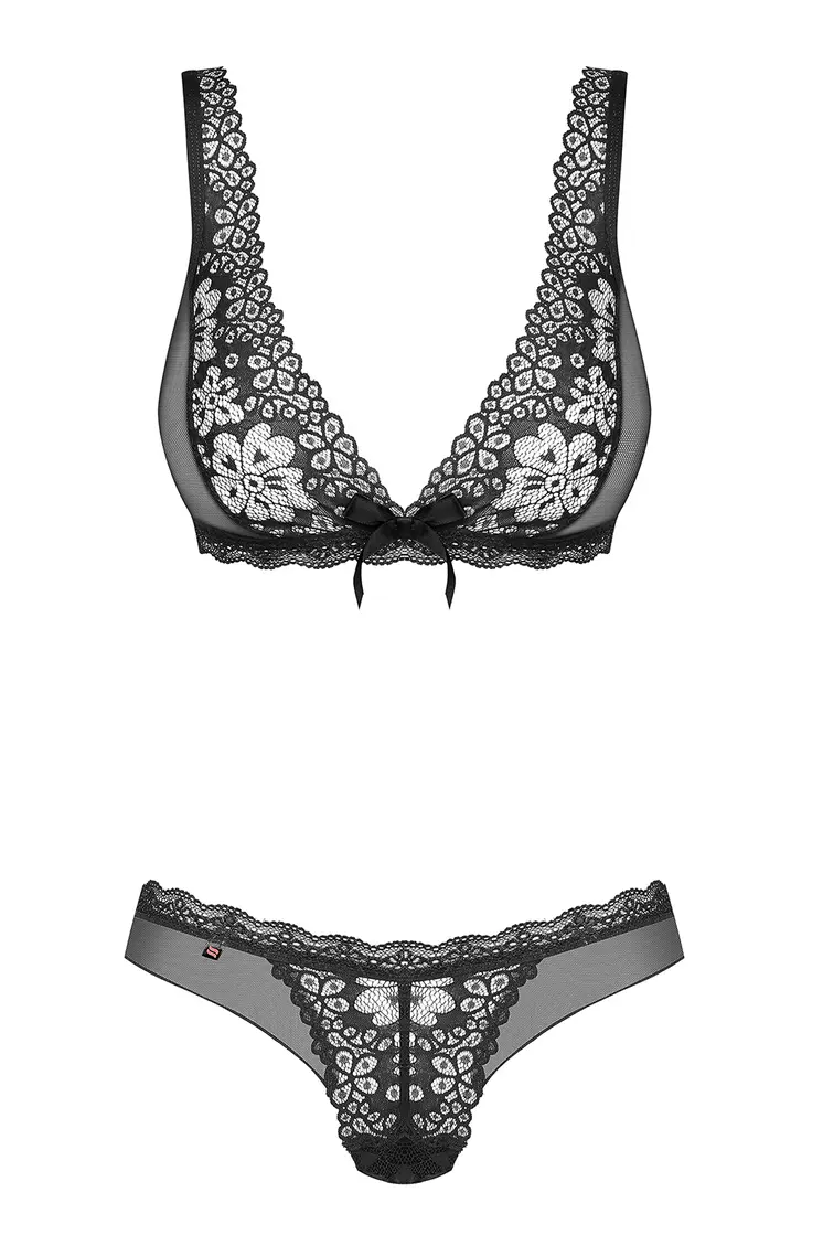 856-SET-1 2-teilges Set schwarz - L/XL