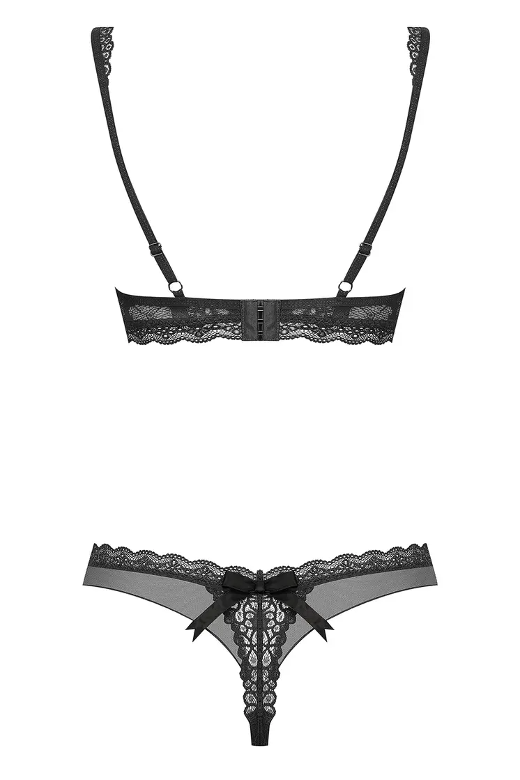 856-SET-1 2-teilges Set schwarz - L/XL
