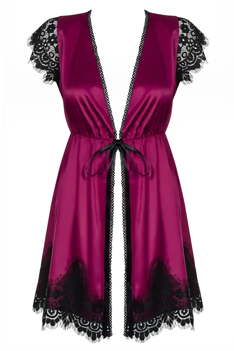861-PEI-5 Peignoir magenta - L/XL