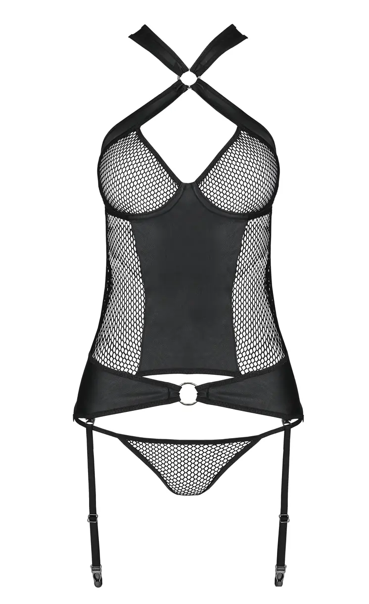 schwarzes Corset PA596153 - 2XL/3XL