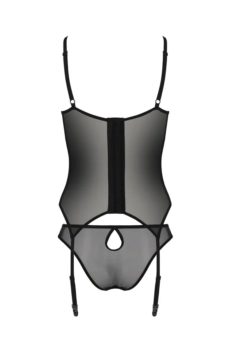 schwarzes Corset PA596615 - 2XL/3XL
