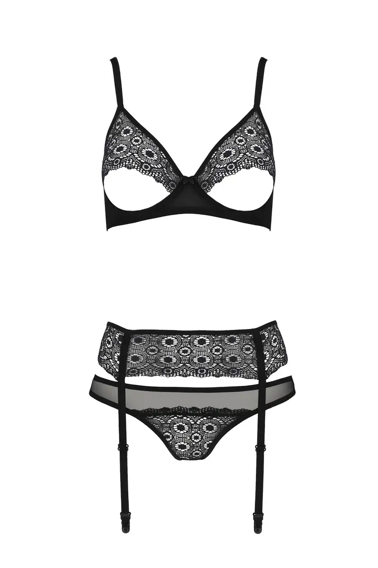 schwarzes 3-teilges Set PA596663 - 2XL/3XL