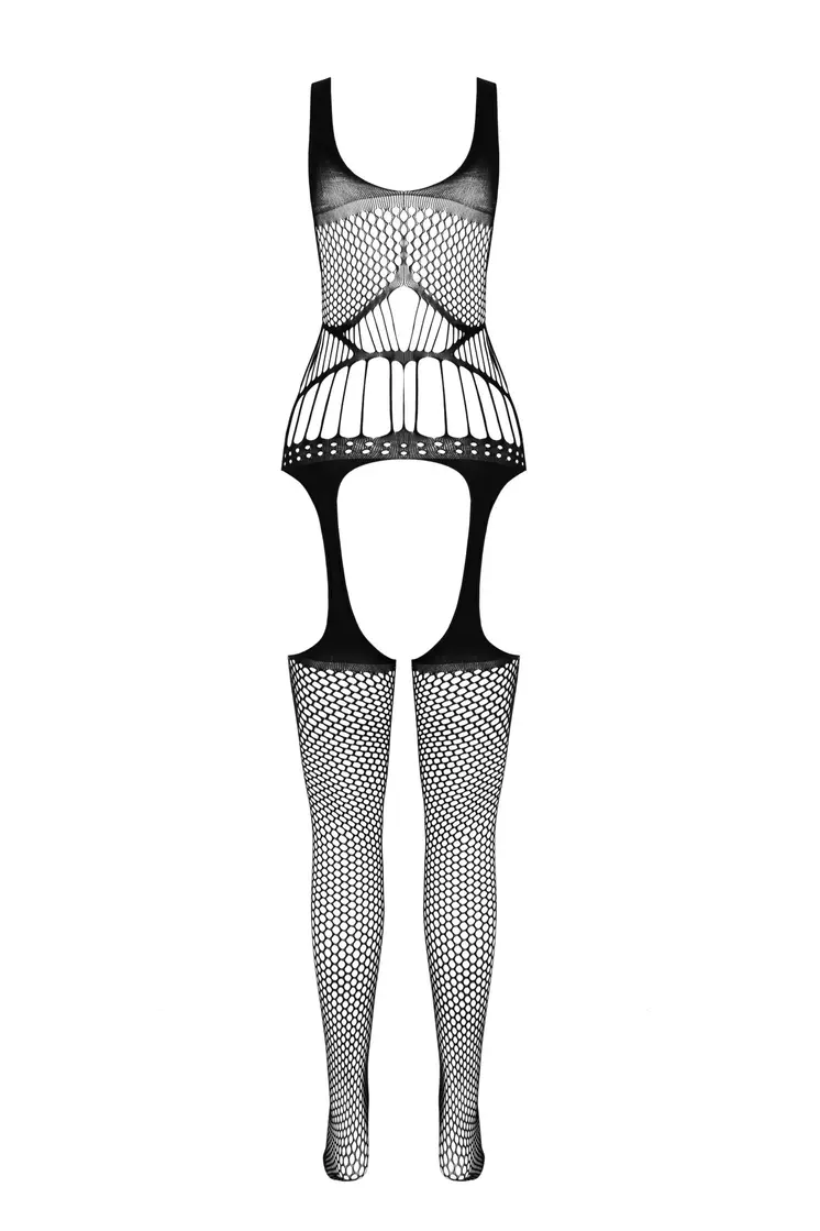 schwarzer ouvert Bodystocking BS106 - S/L