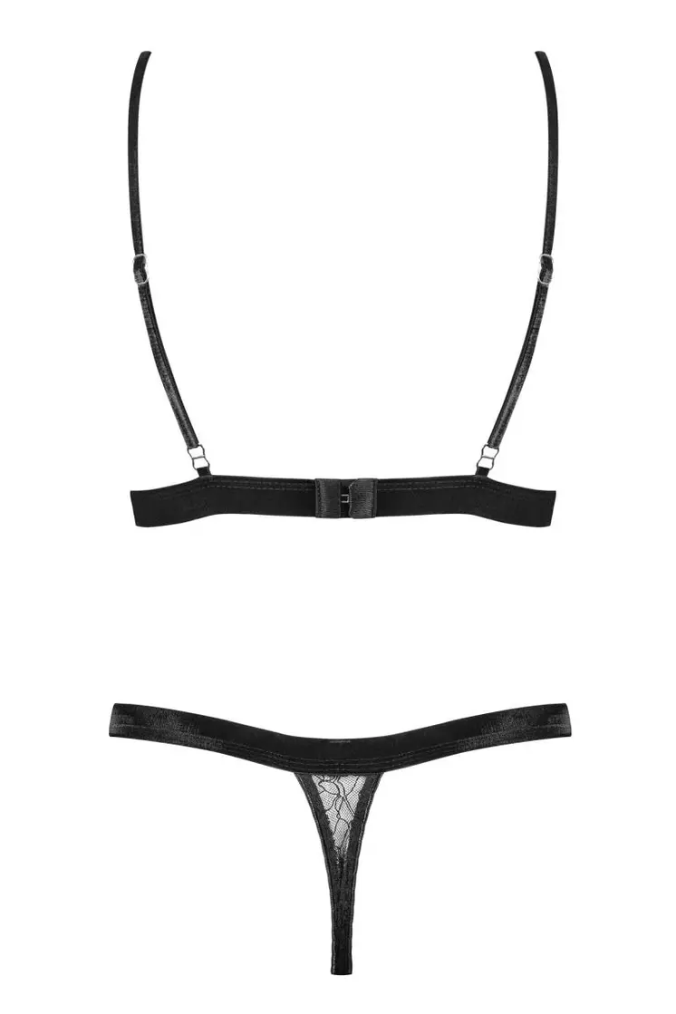 060718 Set aus Bralette Spitze und String - XL (BH 75E/80D & Panty 42)