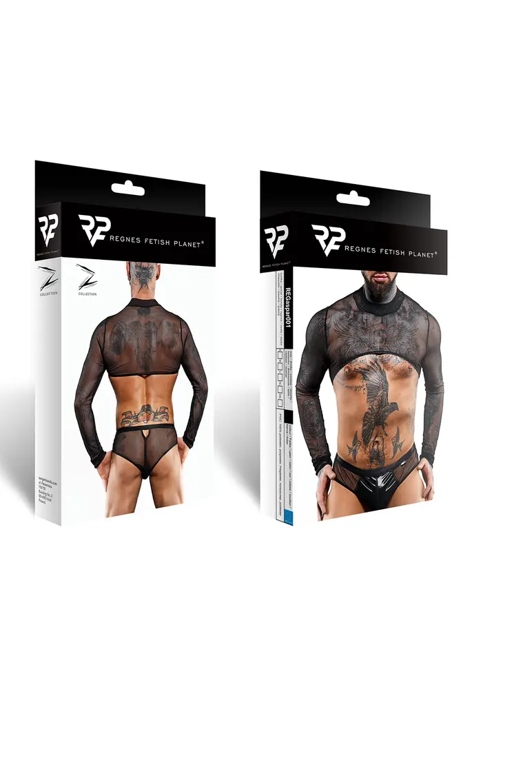 Crop Top REGaspar001 schwarz - 2XL