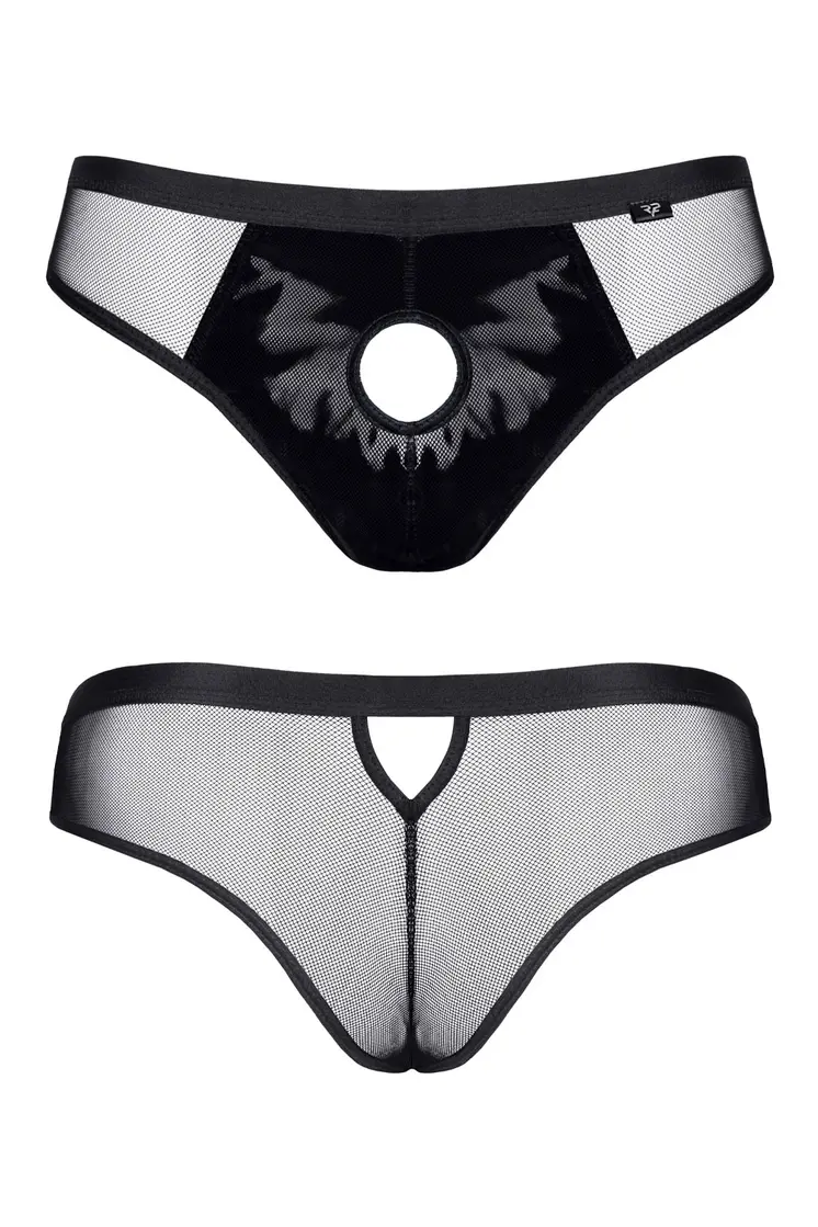 Netz-Slip ouvert REIker001 schwarz - 2XL
