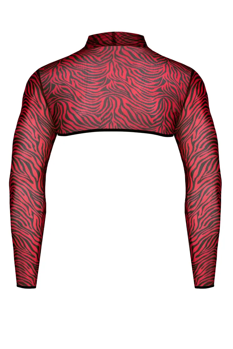 Crop Top RELeonel001 schwarz/rot - 2XL