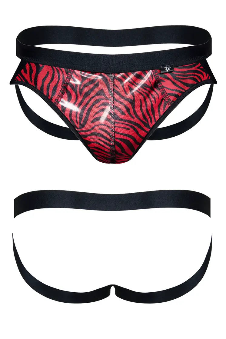 Jock Strap REPatrick001 schwarz/rot - 2XL