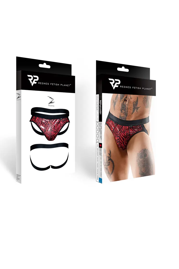 Jock Strap REPatrick001 schwarz/rot - 2XL