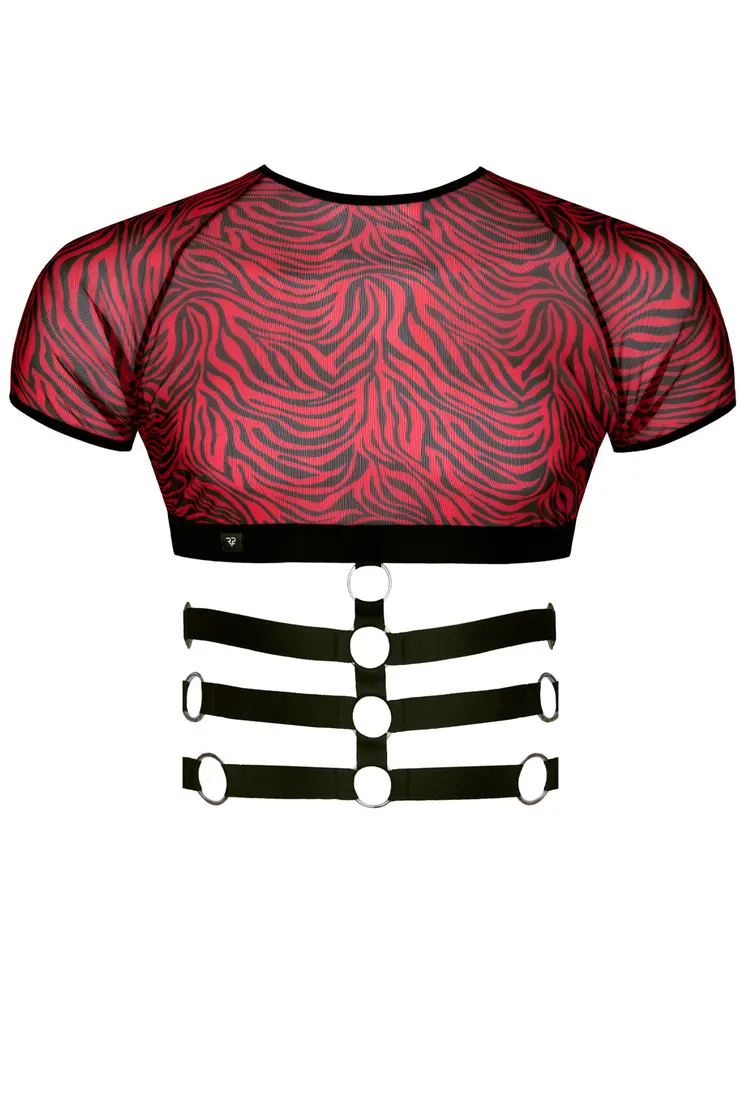 Harness T-Shirt RERodrigo001 schwarz/rot - 2XL