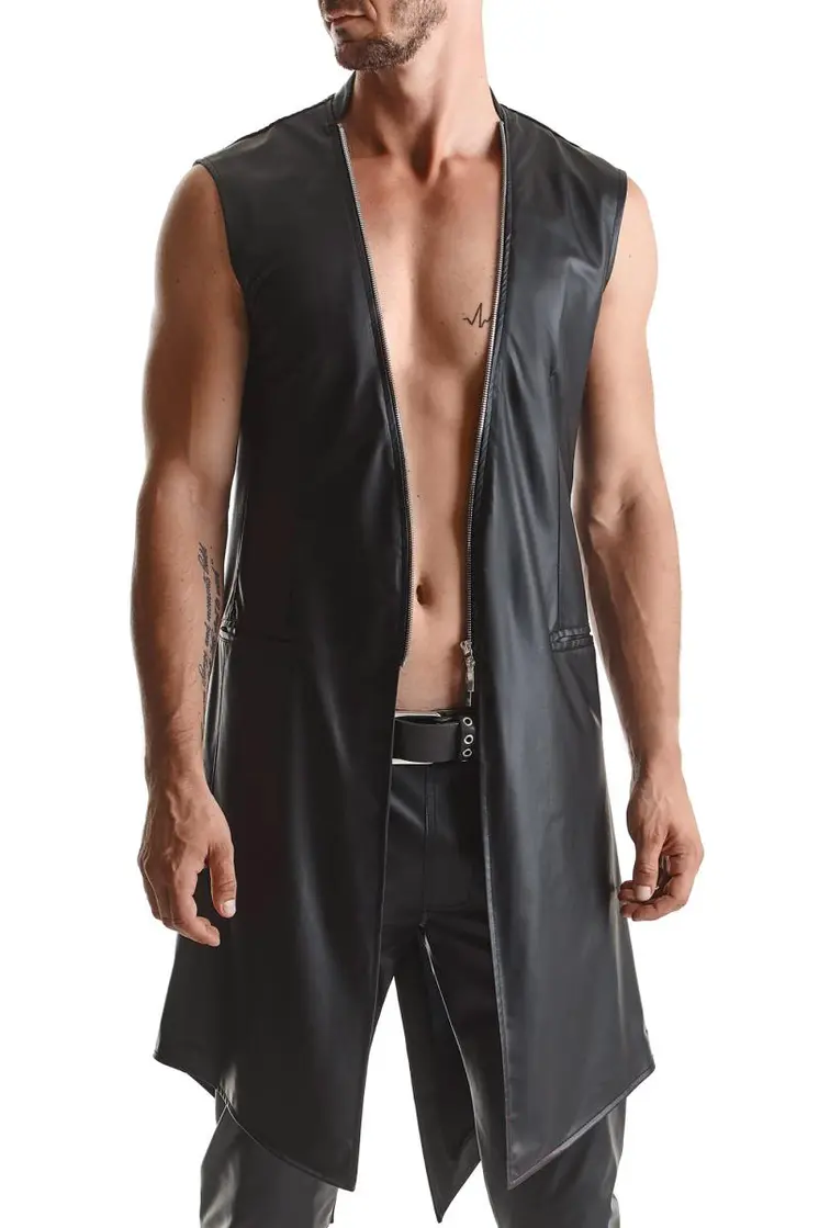 halblanger Herren Mantel RMMarco001 schwarz - XXL