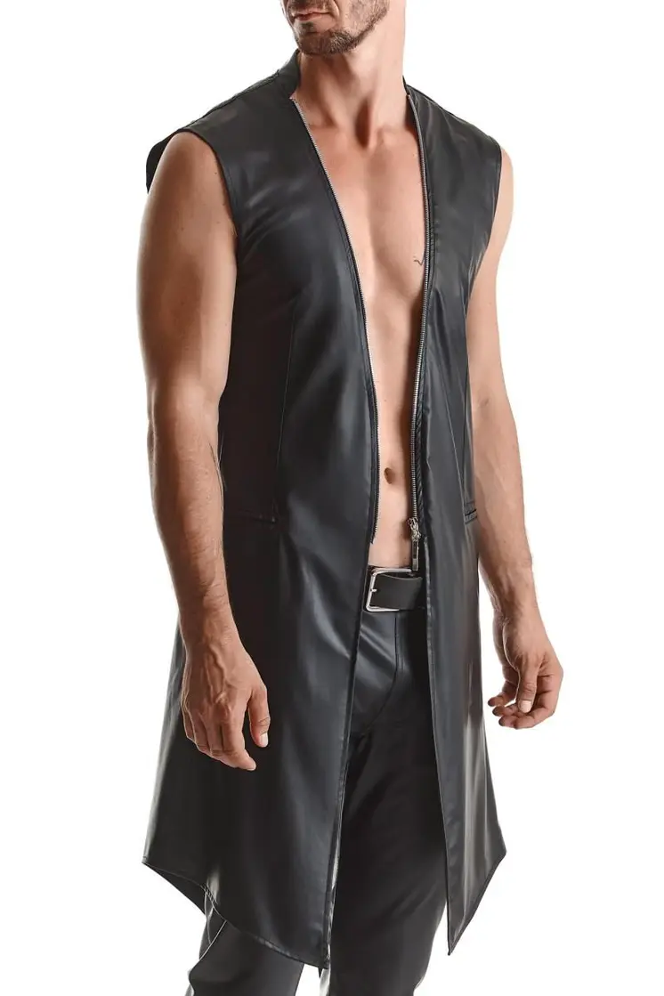halblanger Herren Mantel RMMarco001 schwarz - XXL