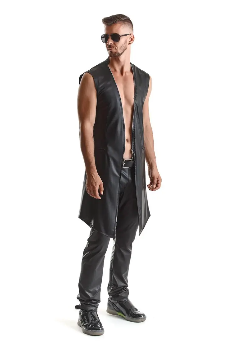 halblanger Herren Mantel RMMarco001 schwarz - XXL