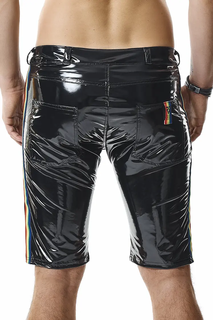 Herren PVC Shorts RMUmbertoRBW schwarz - 2XL