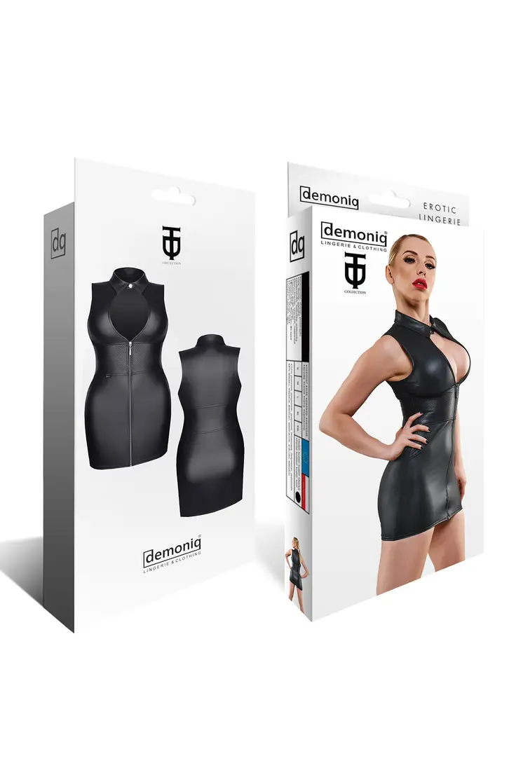 schwarzes Minikleid TDRafaele001 - 2XL