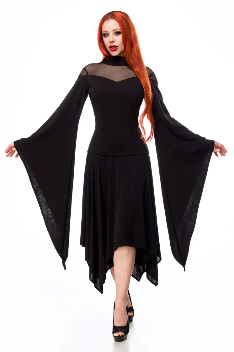 Kleid mit Netzeinsatz 90521 - 4XL