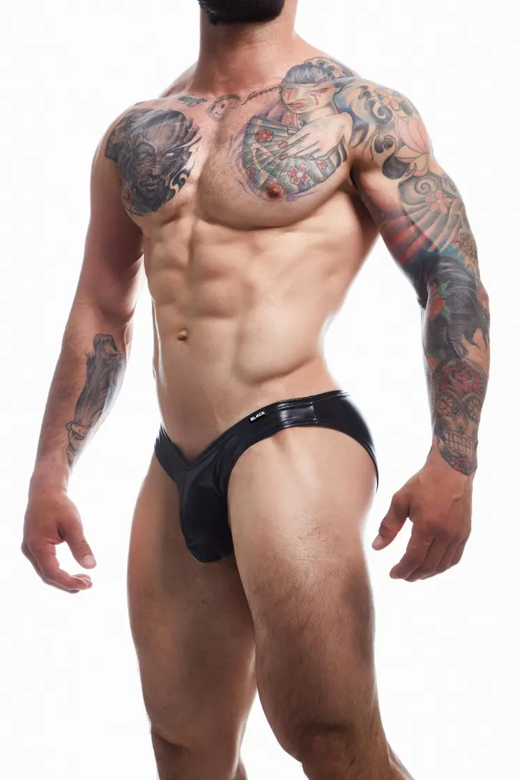 schwarzer Wetlook Slip BL4CK04 - XL