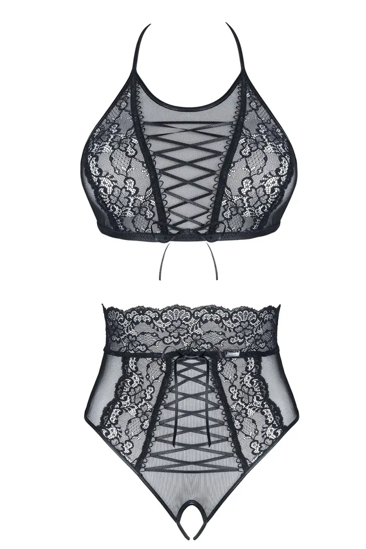 schwarzes Set Mireille - XXL