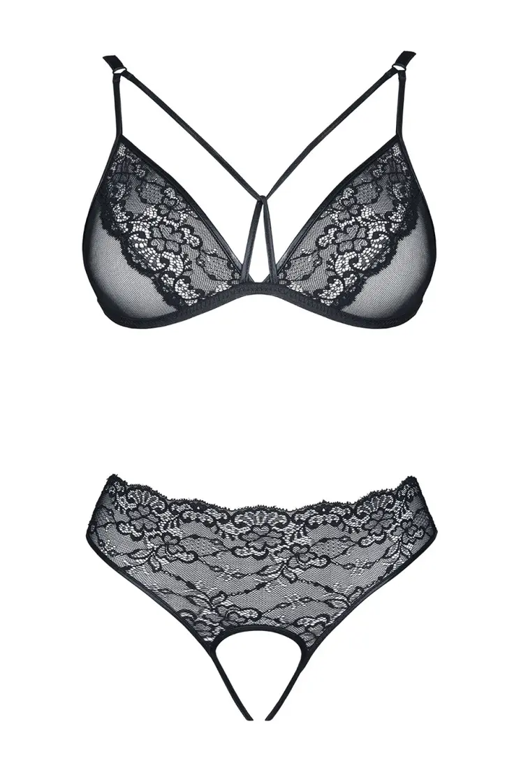 schwarzes Set Pola - XXL