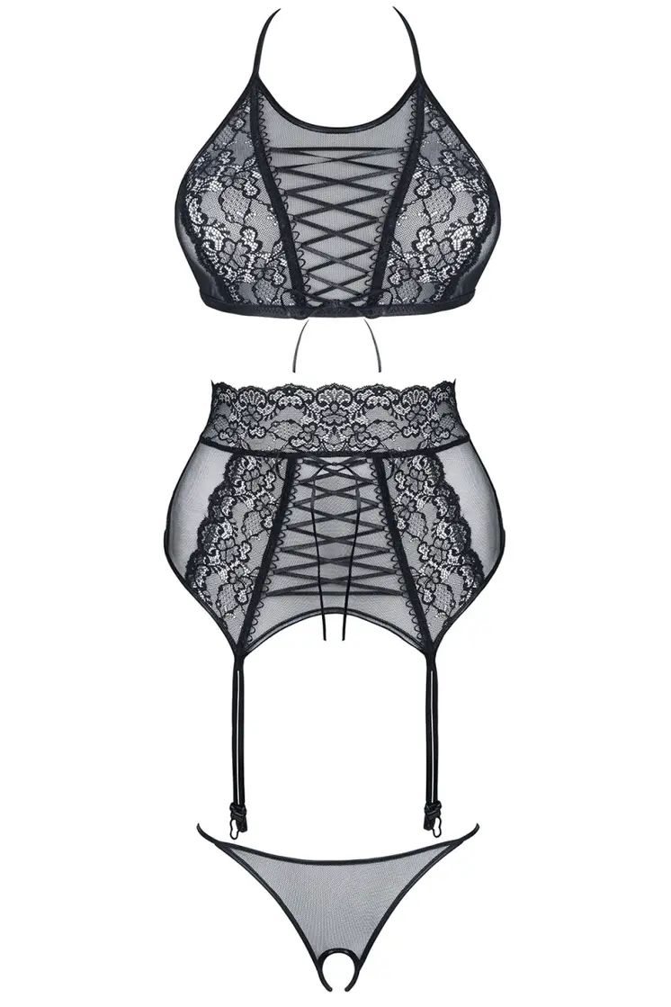 schwarzes Set Vanda - XXL