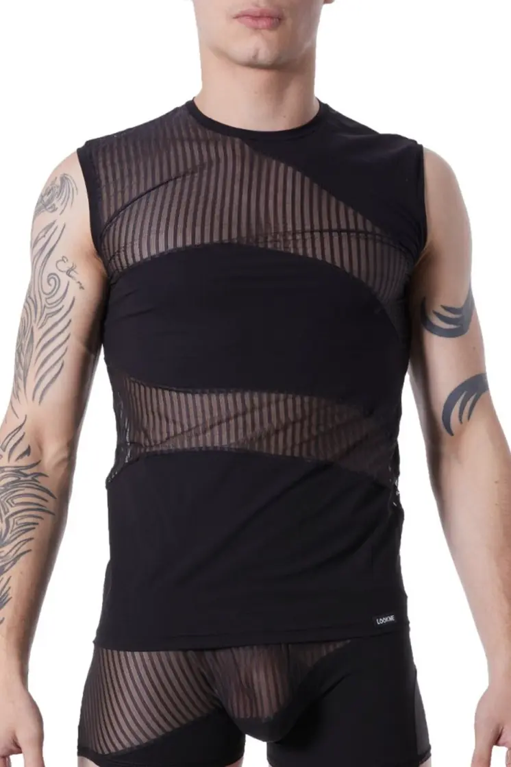 schwarzes T-Shirt Shade 803-77 - XL