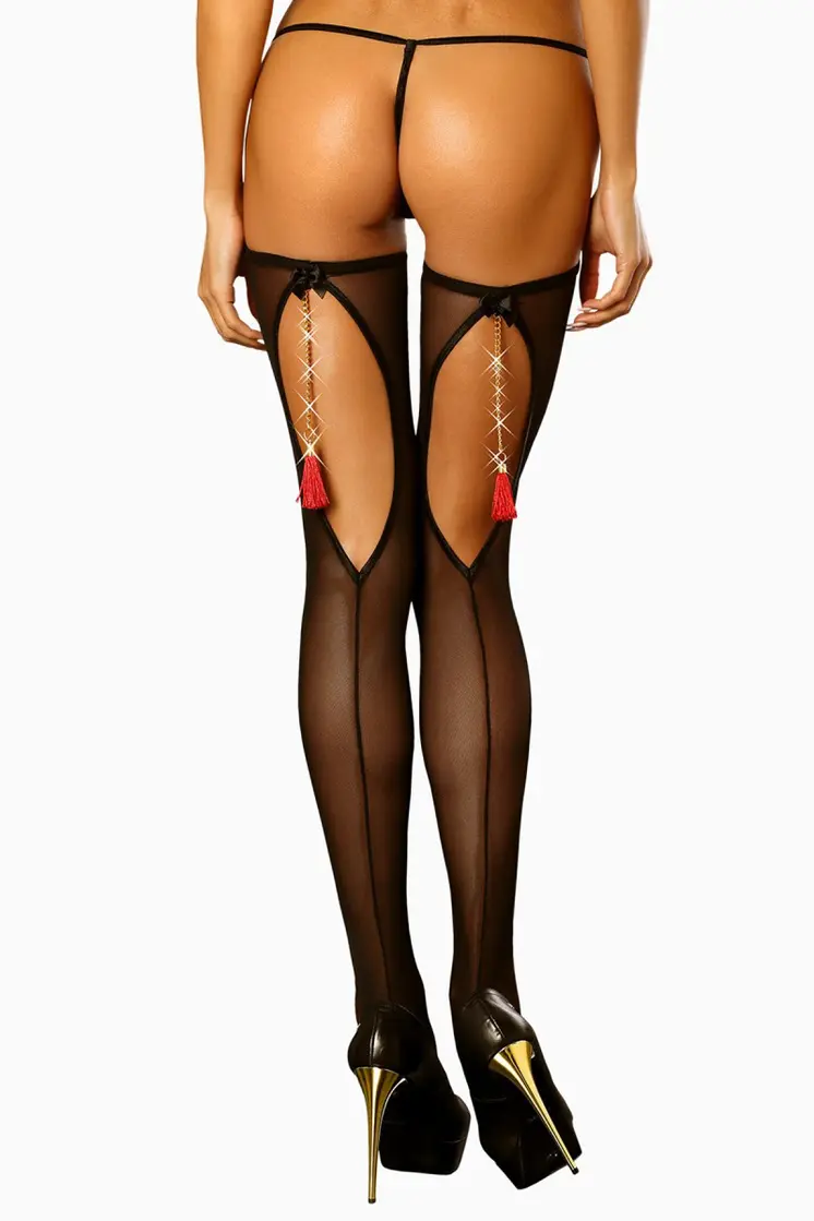 halterlose Strümpfe Boudoir L/XL von Lolitta