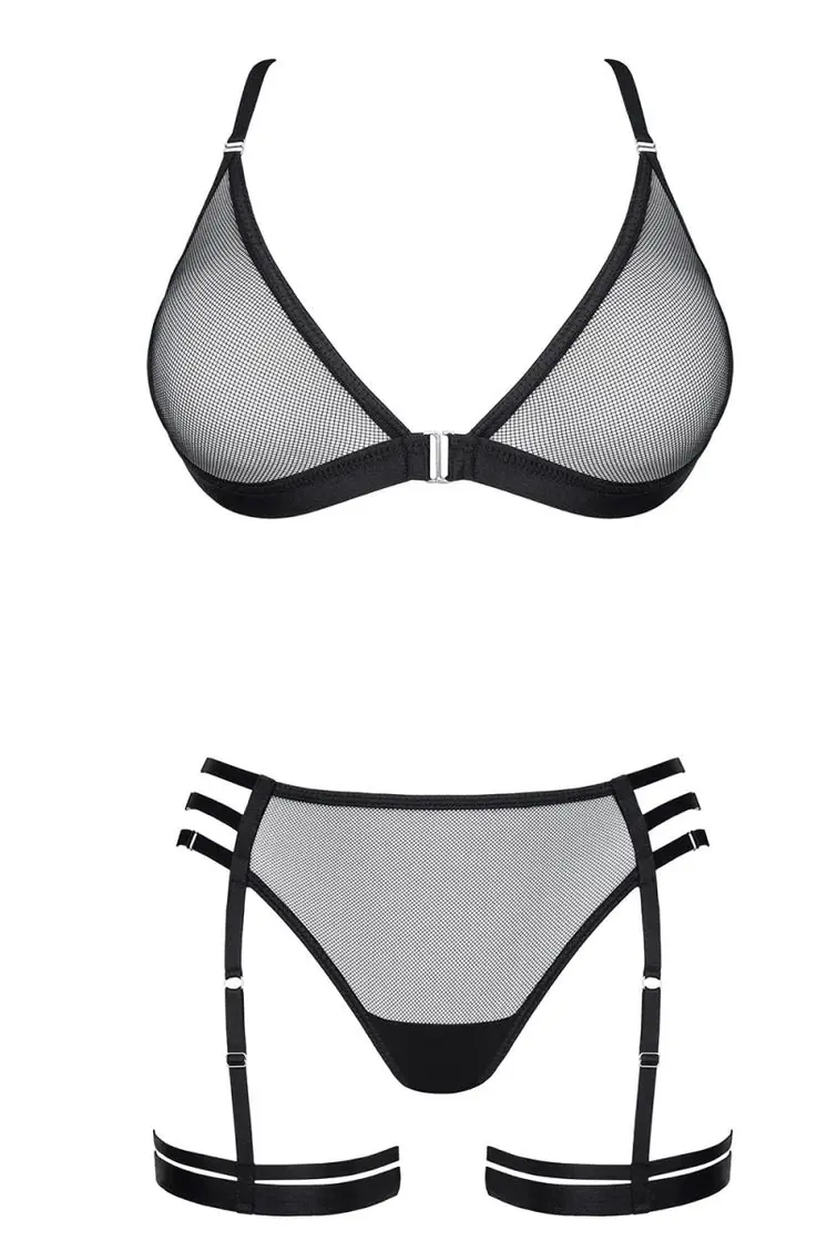 schwarzes Set LXAdora001 - XXL