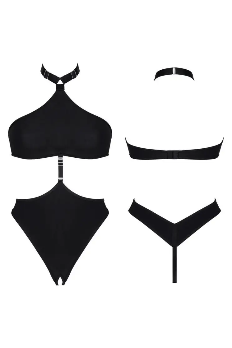 schwarzer Body LXNita001 - XXL