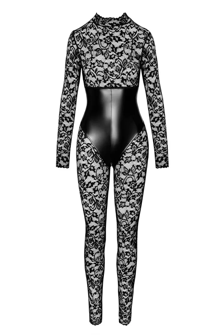 F299 Bodystocking mit Unterbrust-Corsage - 3XL