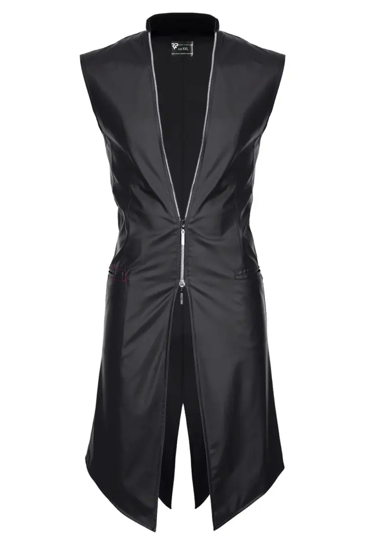 halblanger Herren Mantel RMMarco001 schwarz - XXL