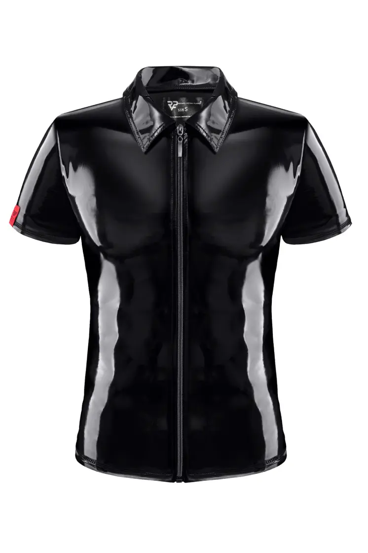 PVC Herren Polo Shirt RMRoccoPVC schwarz - 2XL