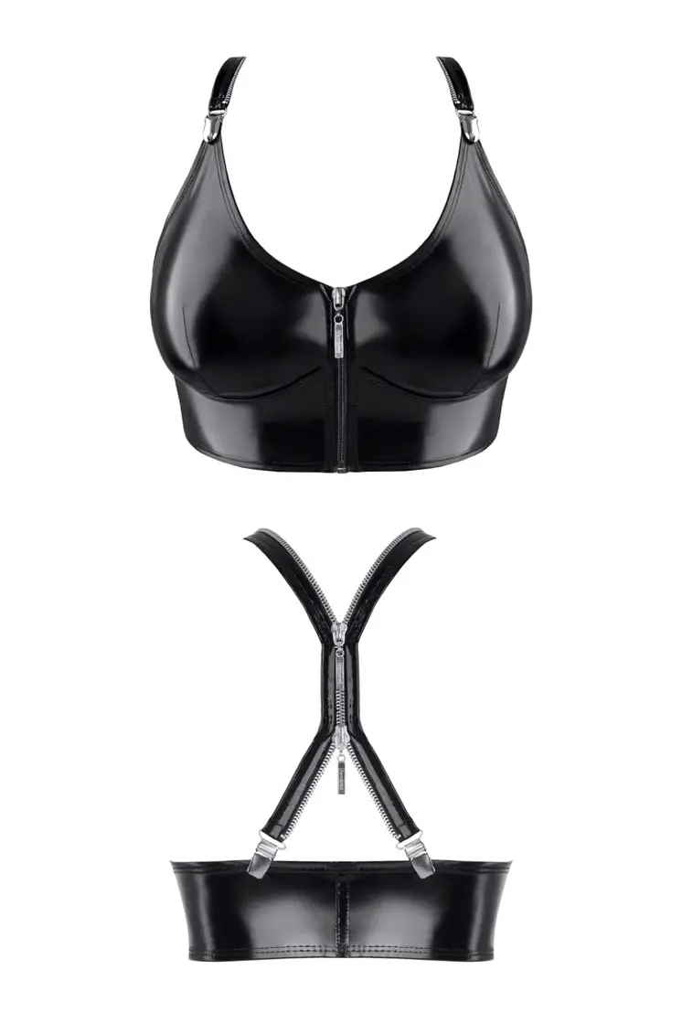 schwarzes Damen-Top TDEike001 - 2XL