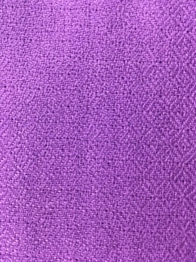 Purple Wool And Silk Solid Lightweight Scarf