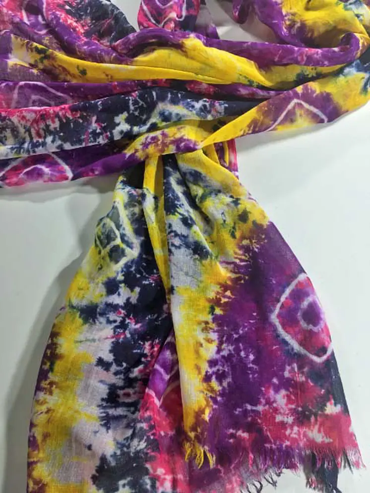 Handmade Cotton Tie-Dye Monsoon Scarf