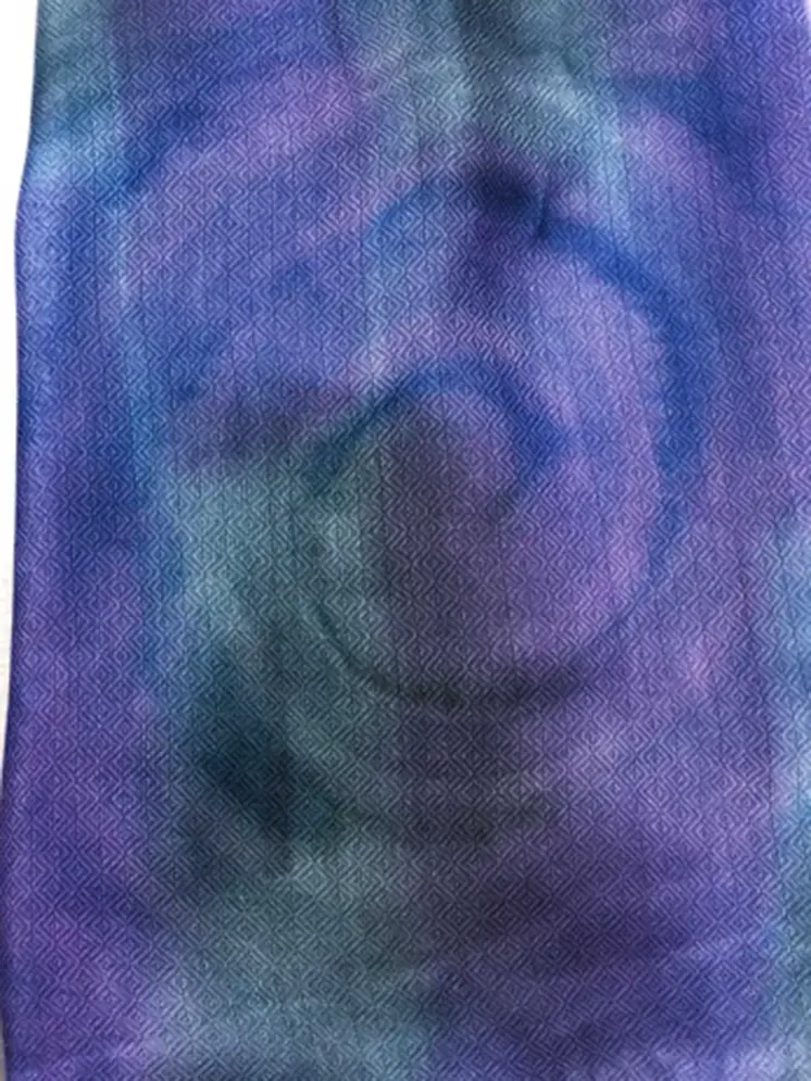 Royal Blue Modal Silk Hand Painted Watercolor Scarf