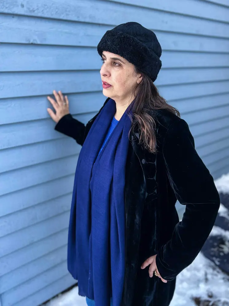 Cobalt Featherlight Solid Wool Scarf