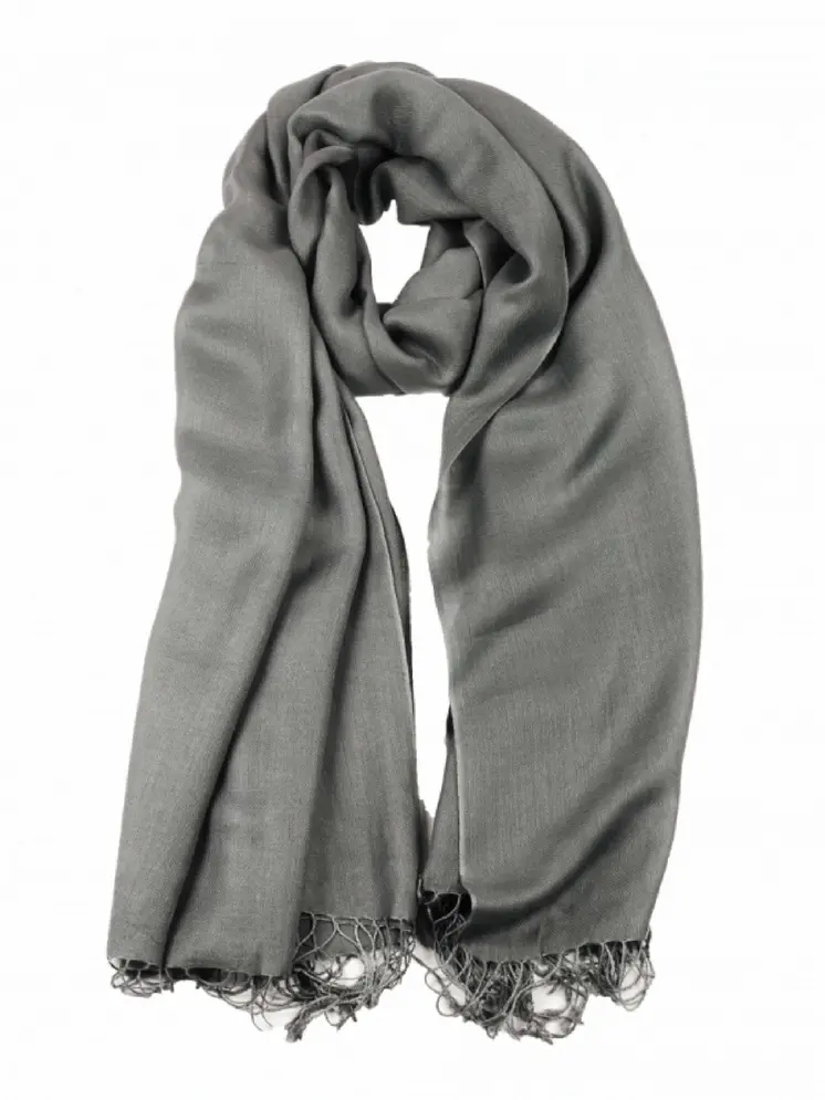 Grey Modal Solid Scarf