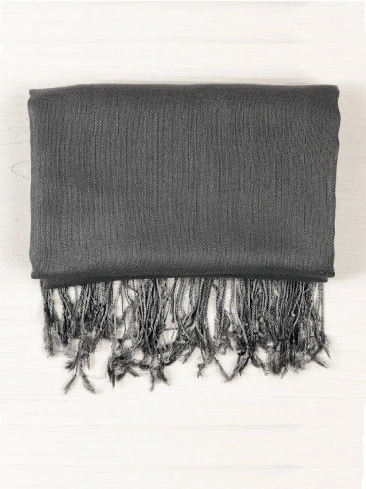 Grey Modal Solid Scarf