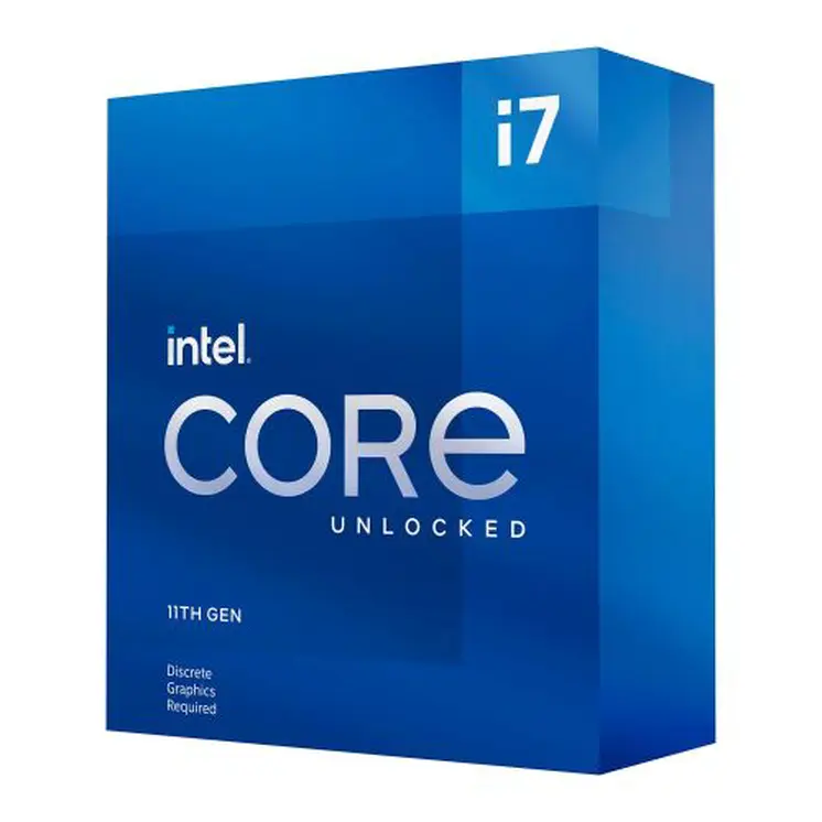 Intel Core i7-11700KF CPU, 1200, 3.6 GHz (5.0 Turbo), 8-Core, 125W, 14nm, 16MB Cache, Overclockable, Rocket Lake, No Graphics, NO HEATSINK/FAN