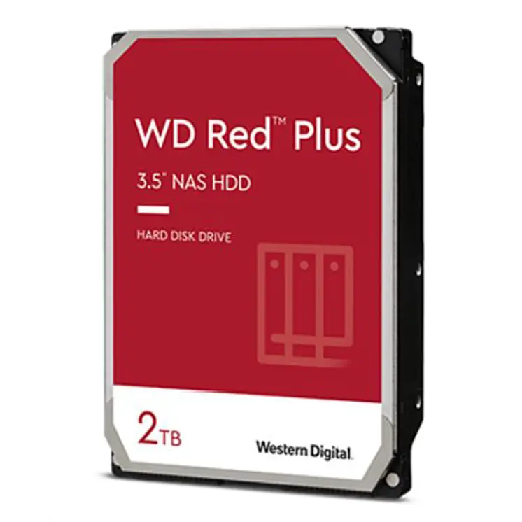 Western Digital/WD 3.5", 2TB, SATA3, Red Plus NAS Hard Drive, 5400RPM, 64MB Cache, OEM
